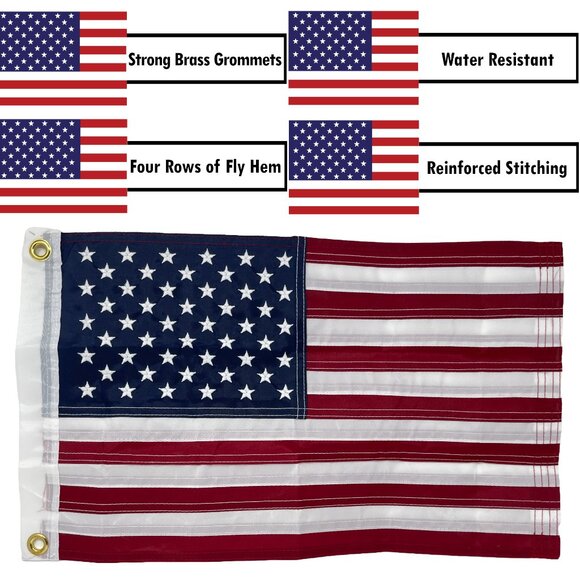 Western Belt Buckle Christmas Gift Set - Small American Flags - Patriotic Gifts - Picture 4 of 14